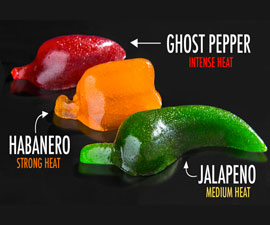 Spicy Gummy Peppers